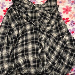 Plaid Button-Up Shirt